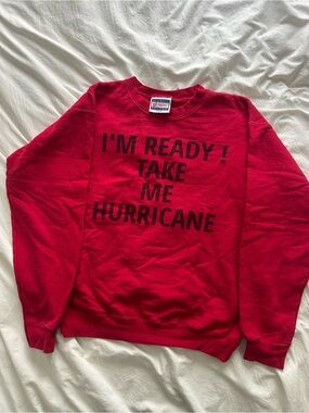 I’m ready take me hurricane! Red graphic funny sweater - golden girls, Sofia